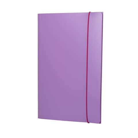 Cartelline a 3 lembi Leonardi ViceVersa A4 25,5 x 35,5 cm conf. da 4 colori assortiti - 100041254